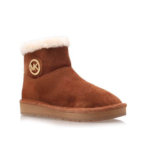 cognac michael kors vachtlaarzen winter ankle boot|Boots Michael Kors .